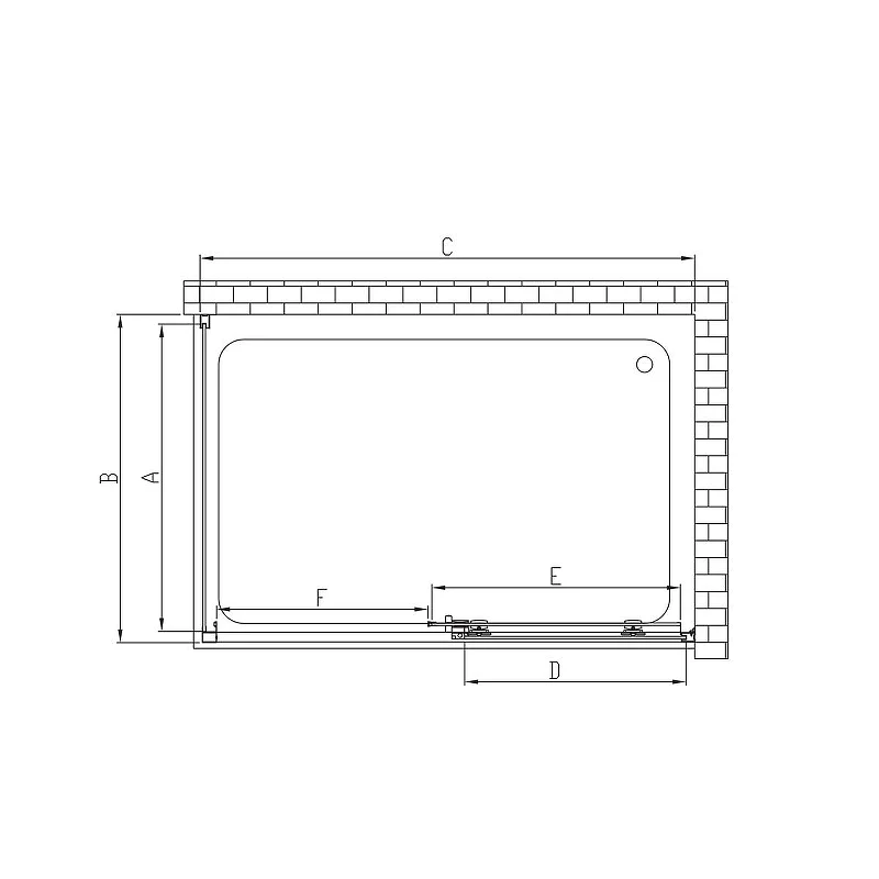 Душевой уголок Vincea Soft 120x80 VSR-3SO8012CL профиль Хром стекло прозрачное