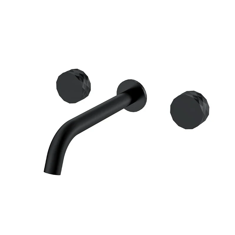Смеситель для раковины Boheme Stick 152-2-B.1 цвет Черный матовый