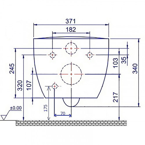 Унитаз биде Boheme Bianca 963-SET-2-MW подвесной Белый матовый с сиденьем Микролифт фаянс подвесной