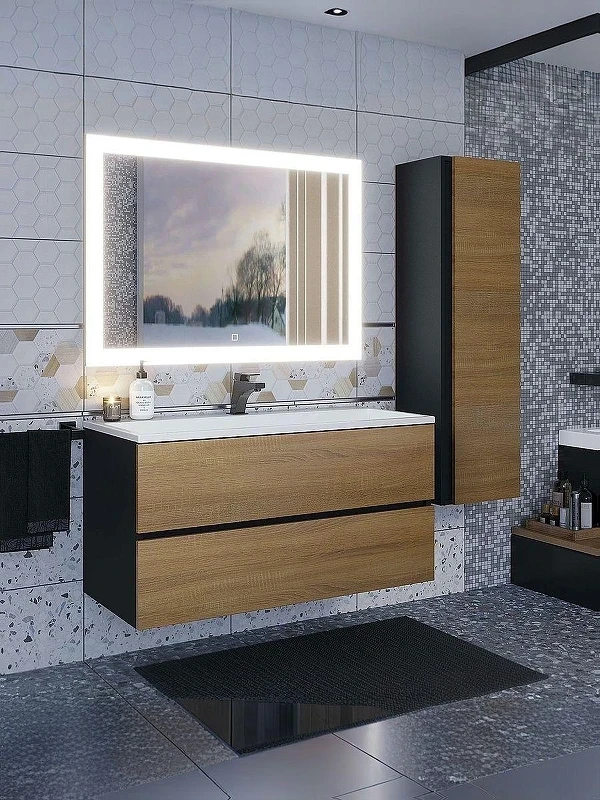 Зеркало Uperwood Barsa 100 2930205444 с подсветкой с сенсорным выключателем и подогревом