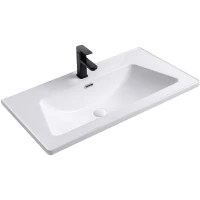 Раковина Royce Pro 90 RCW-140590WH Белая фаянс полувстраиваемая