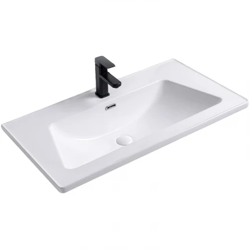 Раковина Royce Pro 90 RCW-140590WH Белая фаянс полувстраиваемая