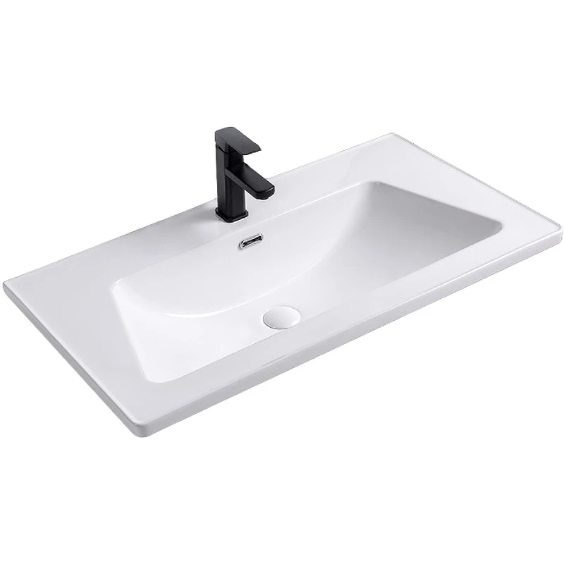 Раковина Royce Pro 90 RCW-140590WH Белая фаянс полувстраиваемая