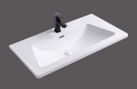 Раковина Royce Pro 90 RCW-140590WH Белая фаянс полувстраиваемая