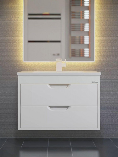 Тумба под раковину Uperwood Modul 65 2930205250 подвесная цвет Белый матовый