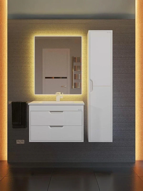 Тумба под раковину Uperwood Modul 65 2930205250 подвесная цвет Белый матовый