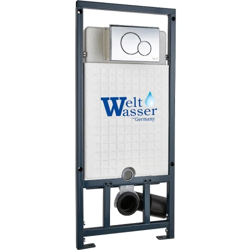 Инсталляция WeltWasser WW Marberg 507 RD CR 10000008208 для унитаза с клавишей смыва Хром пластик