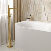 Смеситель для ванны WasserKRAFT Schunter 8221 Золото матовое латунь на пол