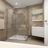 Зеркало Ravak 10° 55 R X000001073 угловое Белый глянец стекло