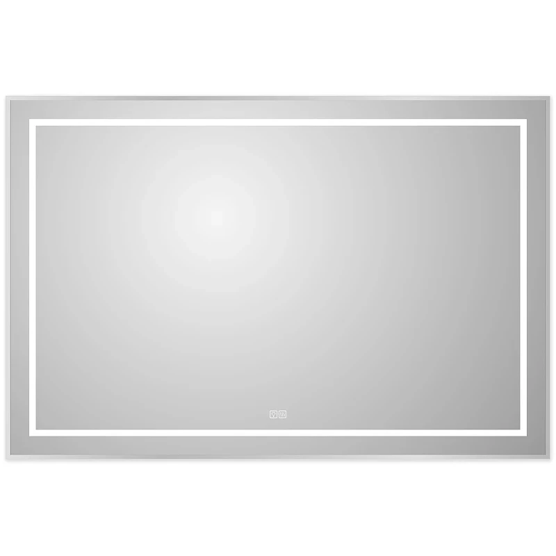 Зеркало BelBagno Kraft 120 SPC-KRAFT-1200-800-LED-TCH-WARM с подсветкой Сатин с сенсорным выключателем и подогревом стекло