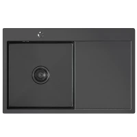 Кухонная мойка Mixline Pro 78 L 552922 цвет Черный графит