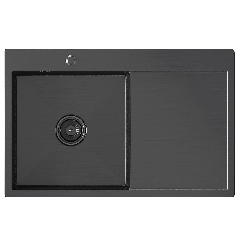 Кухонная мойка Mixline Pro 78 L 552922 цвет Черный графит