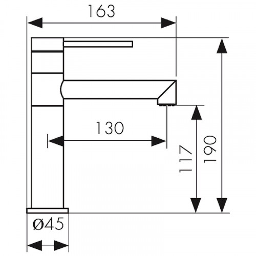 Смеситель для раковины Kaiser Vita 43011 Хром латунь