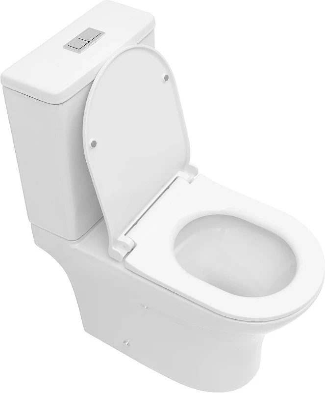 Унитаз компакт Aquanet Roll 3.0 Tornado 348009 цвет Белый без бачка с сиденьем Микролифт