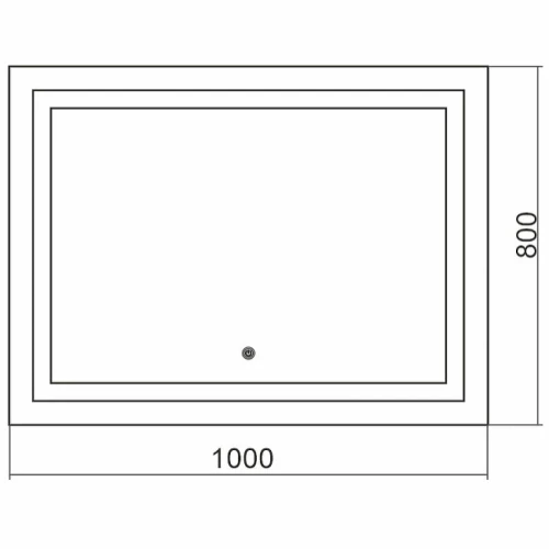 Зеркало Silver Mirrors Livia 100 ФР-00002240 с подсветкой с сенсорным выключателем и подогревом стекло