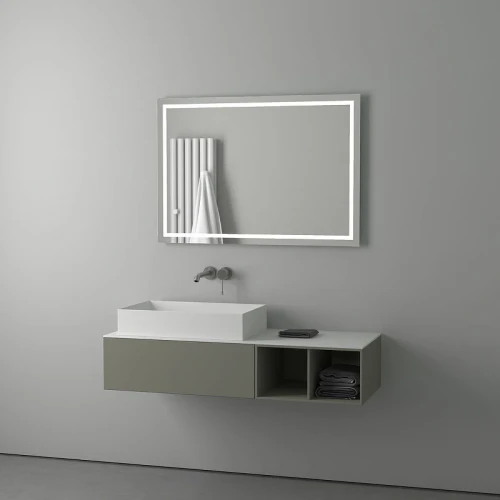 Зеркало Evoform Ledline 70x100 BY 2137 с подсветкой 29.5 W - без выключателя стекло