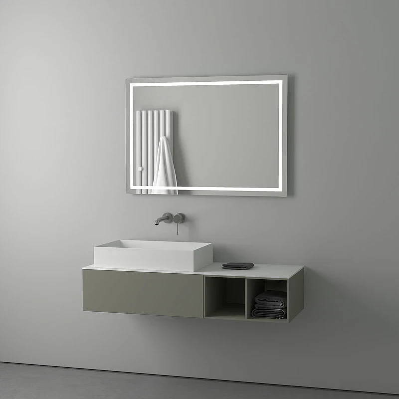Зеркало Evoform Ledline 70x100 BY 2137 с подсветкой 29.5 W - без выключателя стекло