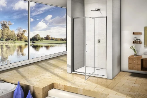 Душевая дверь Good Door Orion WTW-PD-130-C-CH 130 профиль Хром стекло прозрачное