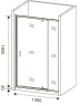 Душевая дверь Good Door Orion WTW-PD-130-C-CH 130 профиль Хром стекло прозрачное