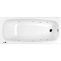 Акриловая ванна Whitecross Layla Slim 170x75 0122.170075.100.SOFT.BR с гидромассажем