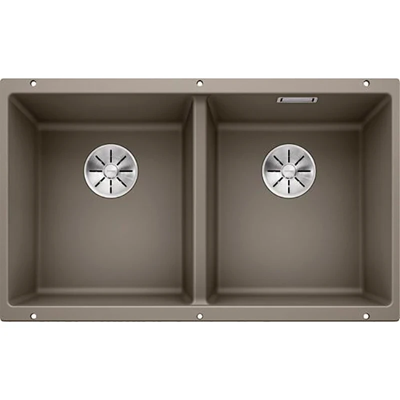 Кухонная мойка Blanco Subline 350/350-U 523581 Серый беж искусственный камень (литьевой мрамор) встраиваемый