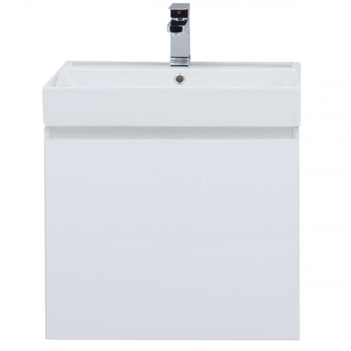 Тумба под раковину Aquanet Йорк 60 202094 подвесная Белый глянец МДФ / ЛДСП