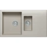 Кухонная мойка Polygran Brig-870 №14 627376 Серая искусственный камень (литьевой мрамор) встраиваемый