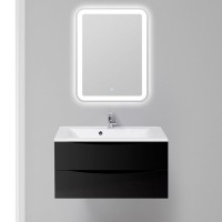 Тумба под раковину BelBagno Marino 90 MARINO-900-2C-SO-NL-P подвесная Nero Lucido МДФ / ЛДСП