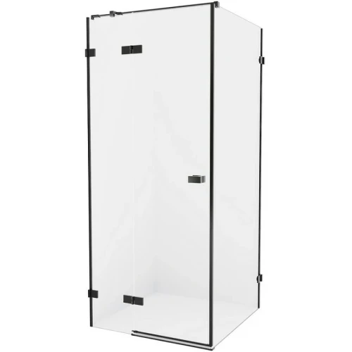Душевой уголок New Trendy Avexa Black 100x110 L EXK-1592 профиль Черный стекло прозрачное