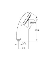 Ручной душ Grohe Tempesta New 28578002 Хром латунь