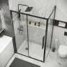 Душевой уголок Grossman Cosmo 140х90 120.K33.02.1490.21.00 профиль Черный матовый стекло прозрачное