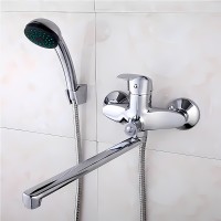 Смеситель для ванны Frap H220 F22063 универсальный Хром латунь на стену
