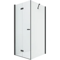 Душевой уголок New Trendy New Soleo Black 90х80 L D-0235A/D-0114B профиль Черный стекло прозрачное