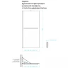 Душевая перегородка Maybah Glass MGD-734-3ш 890x1950 в широком профиле Золото стекло бронзовое матовое