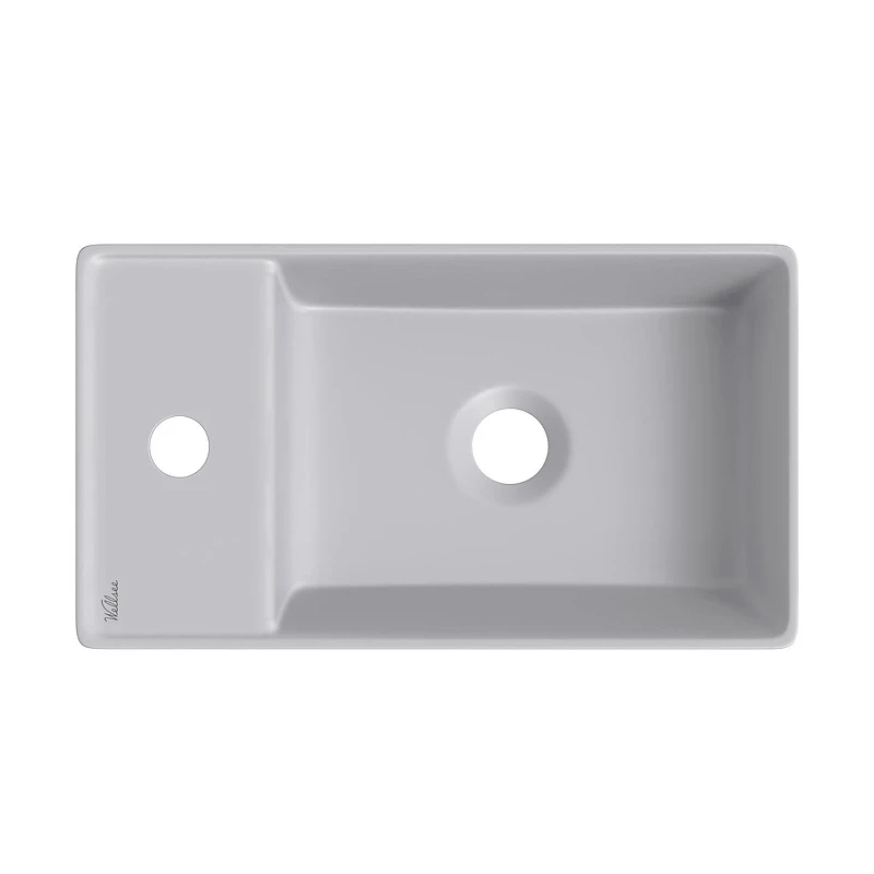 Раковина Wellsee WC Area 41 L 321809000 цвет Серый матовый