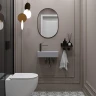 Раковина Wellsee WC Area 41 L 321809000 цвет Серый матовый