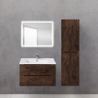 Тумба под раковину BelBagno Etna 60 ETNA-600-2C-SO-RW-P подвесная Rovere Moro МДФ / ЛДСП