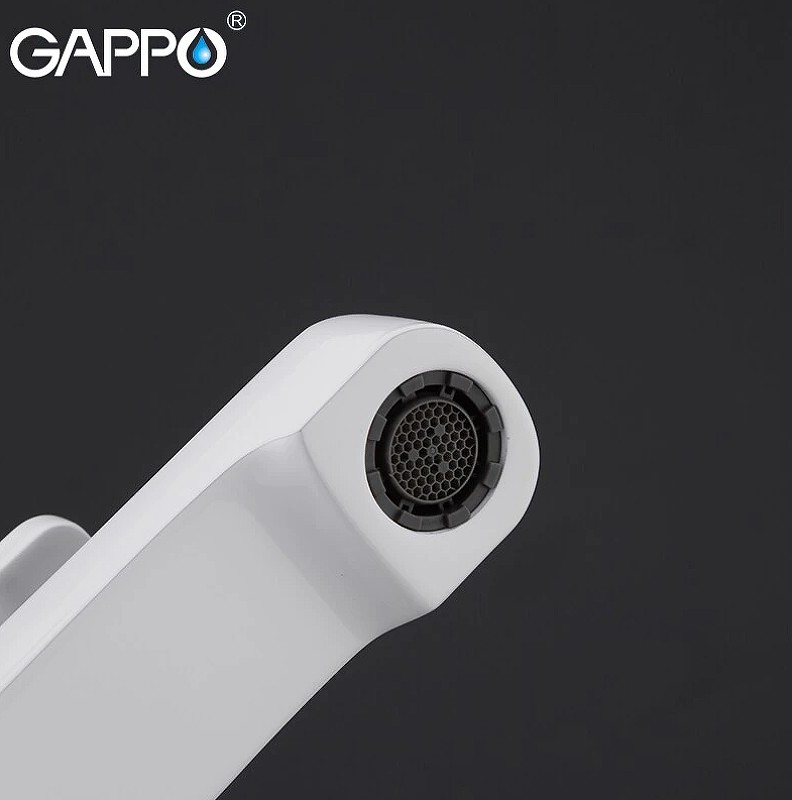 Смеситель для раковины Gappo G02-8 G1002-8 Белый Хром
