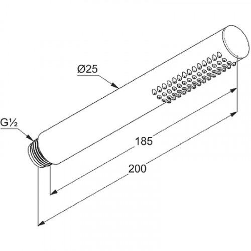 Ручной душ Kludi Bozz 39120N0-00 Золото брашированное латунь