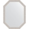 Зеркало Evoform Octagon 53x68 BY 7006 в багетной раме - Мозаика хром 46 мм стекло