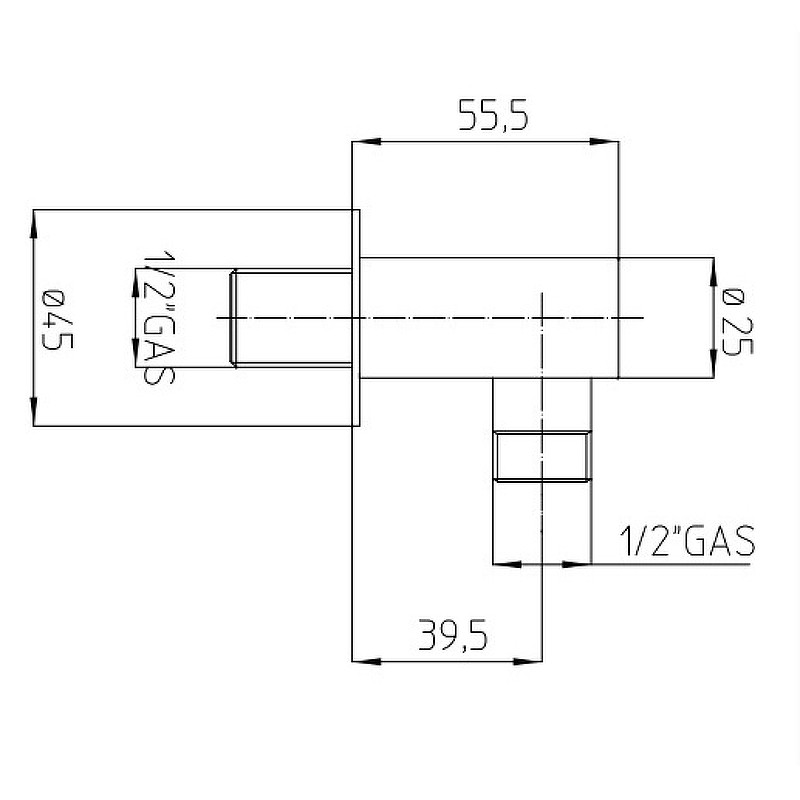 Шланговое подключение Bossini V00235.021 Золото