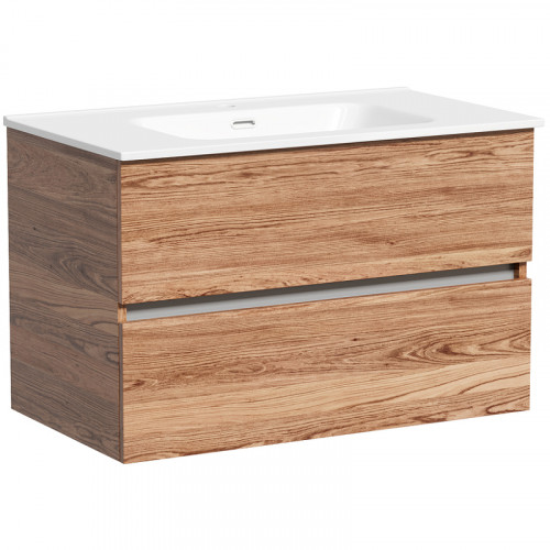 Тумба под раковину Sancos Urban 80 UR80ECH подвесная Дуб чарльстон МДФ / ЛДСП
