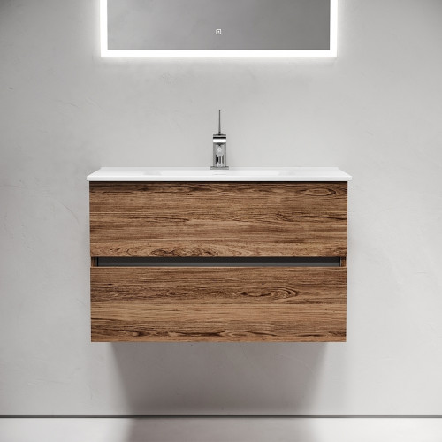 Тумба под раковину Sancos Urban 80 UR80ECH подвесная Дуб чарльстон МДФ / ЛДСП