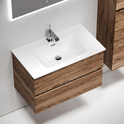 Тумба под раковину Sancos Urban 80 UR80ECH подвесная Дуб чарльстон МДФ / ЛДСП