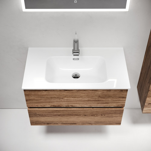 Тумба под раковину Sancos Urban 80 UR80ECH подвесная Дуб чарльстон МДФ / ЛДСП