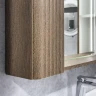Зеркало со шкафом Comforty Ангара 90 00-00019939 с подсветкой цвет Дуб темно-коричневый с бесконтактным выключателем