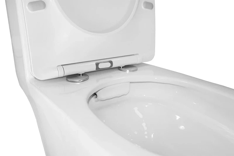 Унитаз-моноблок Azario Prime AZ-1363OP цвет Белый с сиденьем Микролифт