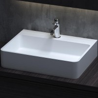 Раковина Salini Ottavia 60 1103201M Белая матовая искусственный камень (литьевой мрамор)