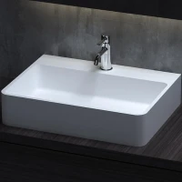 Раковина Salini Ottavia 60 1103201M Белая матовая искусственный камень (литьевой мрамор)