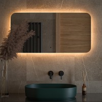 Зеркало Defesto Opti 100x50 DF 2815RH с подсветкой 28W-3000К/ИК - выключатель/Теплый белый свет